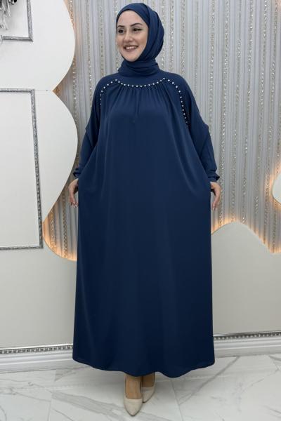 Selvi elbise Lacivert