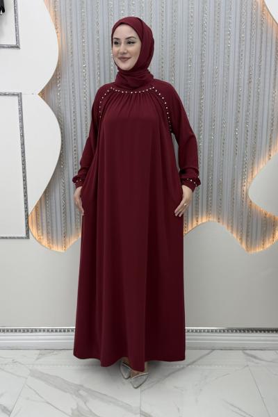 Selvinaz Elbise Bordo