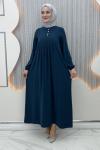 Serenay Elbise Petrol Mavisi