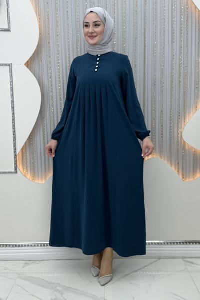Serenay Elbise Petrol Mavisi