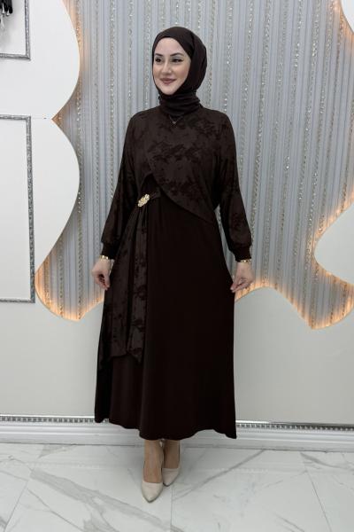 Sevda Elbise Kahverengi