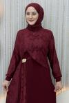 Sevda Elbise Bordo