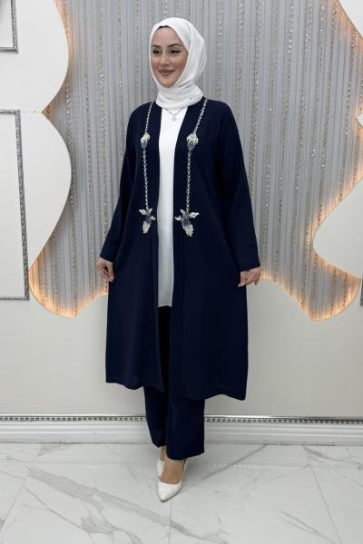 Suzan Pantolonlu Takım Lacivert