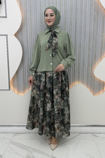 Ümmü Etekli Takım Yeşil