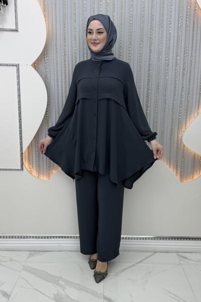 Veda Pantolonlu Takım Antrasit