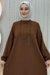 Vegan Elbise Kahverengi