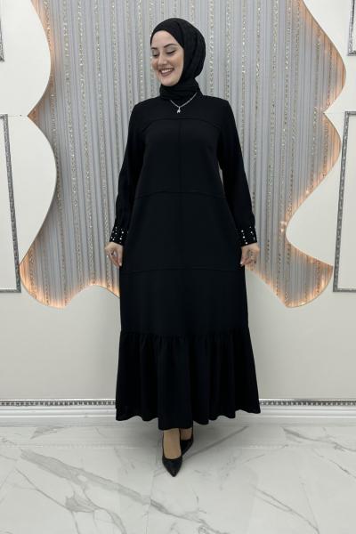Vira elbise Siyah