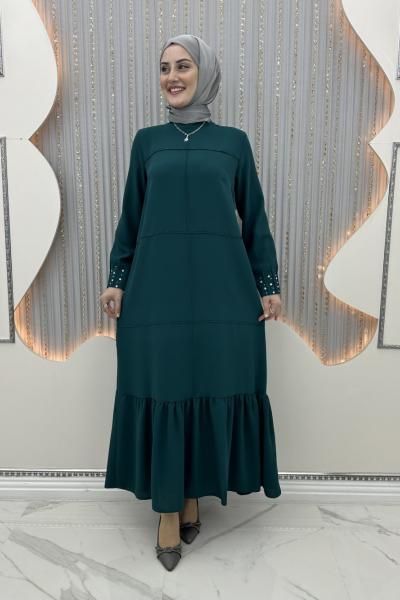 Vira elbise Zümrüt