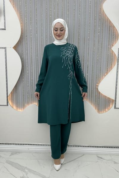 Yakut Taşlı Takım Zümrüt