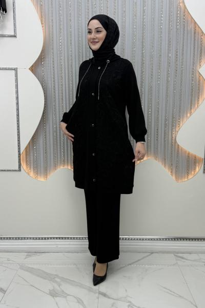 Yezin Pantolonlu Takım Siyah