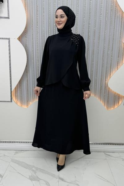 Zariyat Etekli Takım Siyah