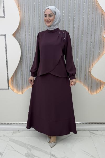 Zariyat Etekli Takım Mor