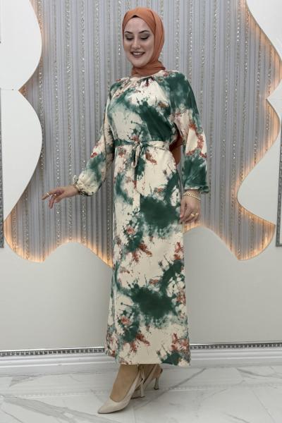 Zümra Elbise Mint Yeşili