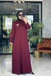 Aylin Elbise Bordo