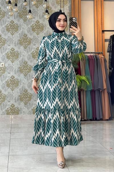 Ceren Elbise Turkuaz