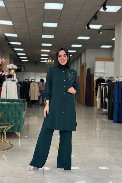 Elisa Pantolon Takım-Yeşil