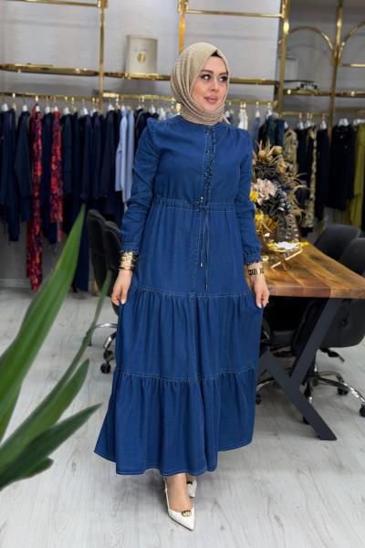 Farah Elbise Kot Mavi