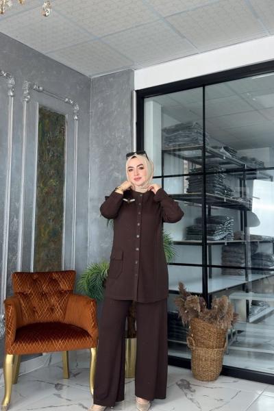 Gülce Takım Kahverengi