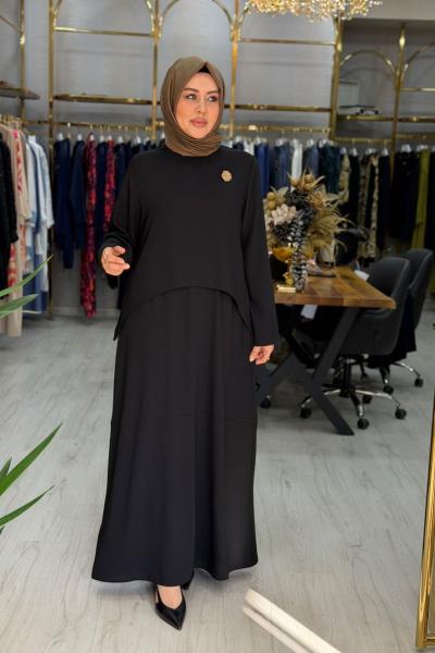 Merve Elbise Siyah