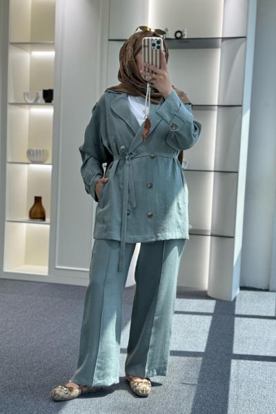 Hawai Caket Takım  Mint Yeşili