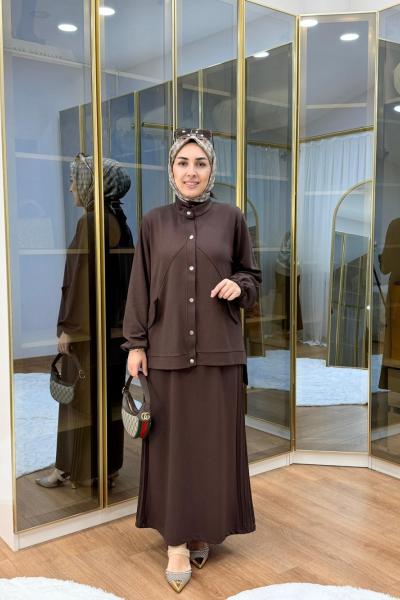 Marco Etekli Takım Kahverengi