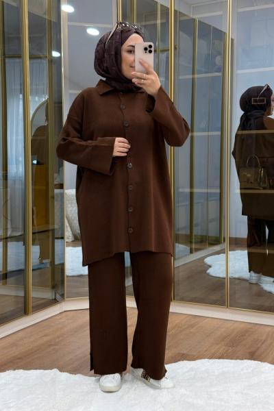 Triko Takım Kahverengi