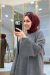 Yırtma Detaylı Oysho İkiiplik Takım Füme