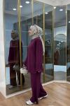 Yırtma Detaylı Oysho İkiiplik Takım Bordo