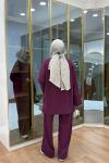 Yırtma Detaylı Oysho İkiiplik Takım Bordo