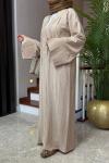 ZAHHA ABAYA TAKIM Bej