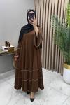 Abaya Ferace Kahverengi
