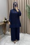 Ayben Fileli Üçlü Takım Lacivert