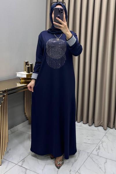 Elfida Abiye Elbise Lacivert