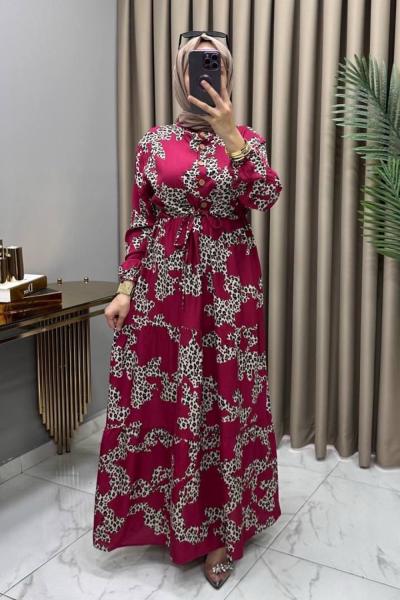 Merve Elbise Bordo