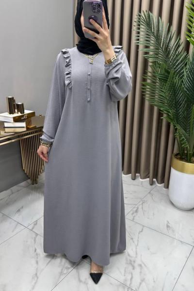 Sedef Elbise Gri
