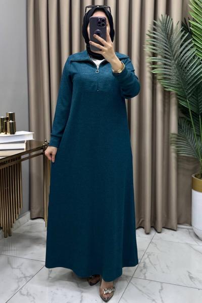 Tülin Elbise Petrol