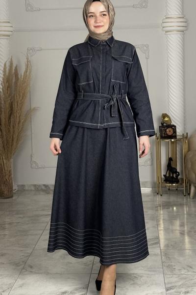 Afra Kot Etekli Takım Lacivert