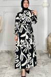 Ahsa Elbise  Siyah Beyaz