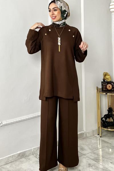 Aleyna Takım Kahverengi