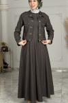 Asel Kot Elbise  Antrasit