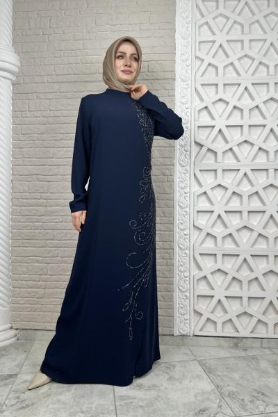 Ayben Taşlı Abiye  Lacivert