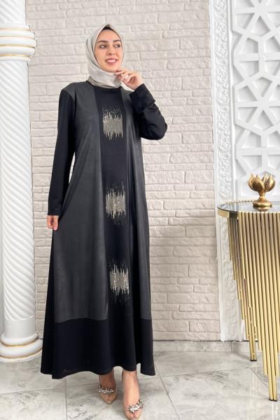Benan Abiye Elbise  Siyah