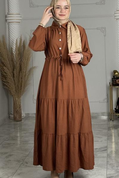 Berna Elbise  Hardal Sarısı