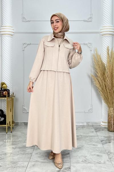 Berrak Takım Elbise Krem