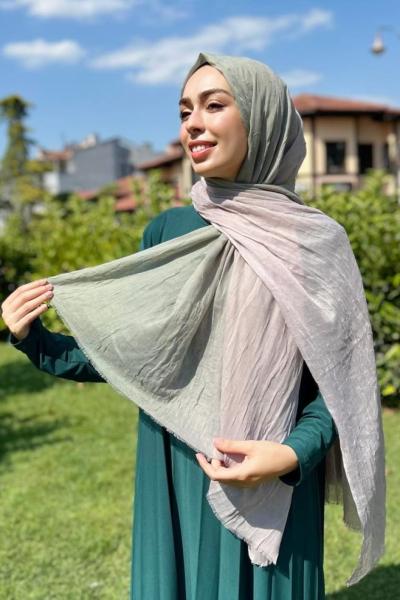 Degrade Konfor Şal  Nefti Yeşili