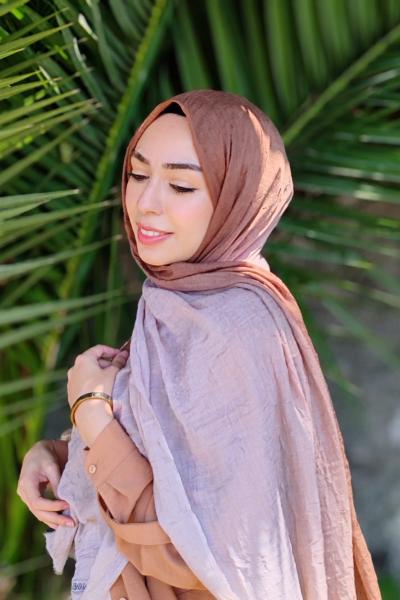 Degrade Konfor Şal  Sütlü Kahve