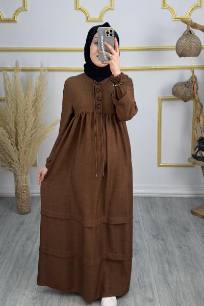 Ebrar Robodan Elbise  Açık Mavi