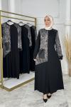 Eylül Elbise  Siyah Taş