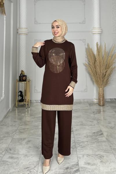 Feriha Takım Kahverengi