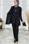 Feyza Ceket Takım Siyah